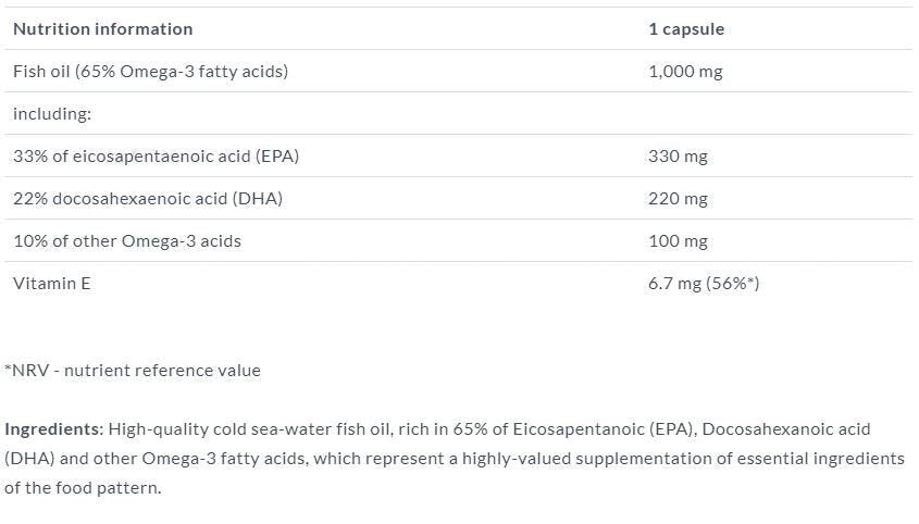 Oro Omega 3 65% 60 capsule. OLIMPO