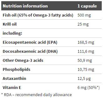 Oro Omega 3 65% + Olio di Krill 60 capsule