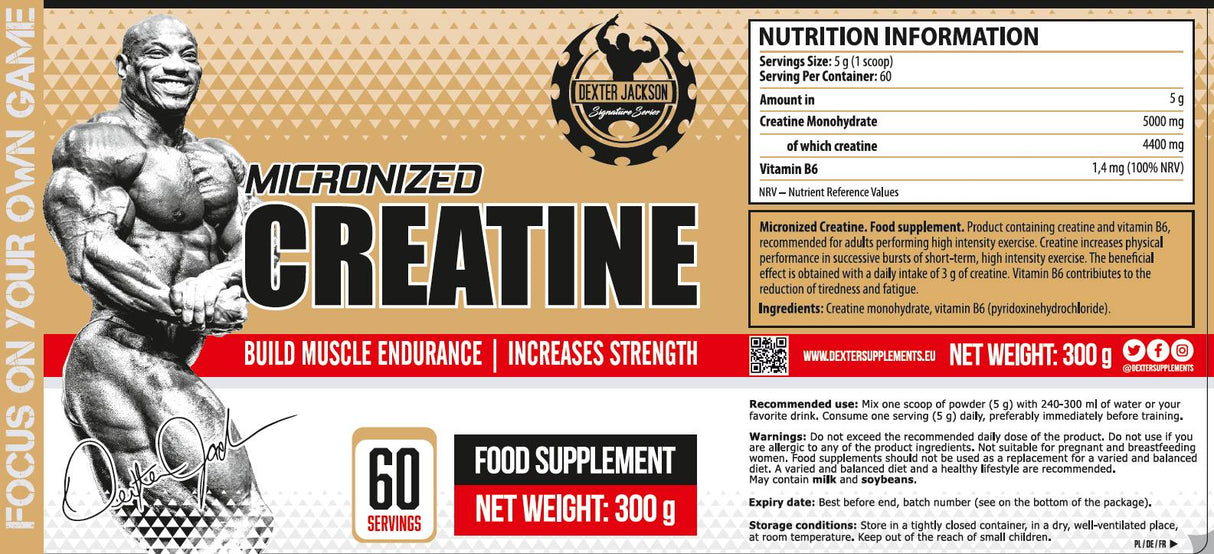 Serie Oro | Creatina micronizzata - 300 grammi