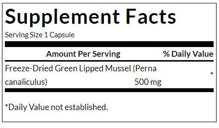 Cozze dalle labbra verdi 500 mg/60 capsule - 0