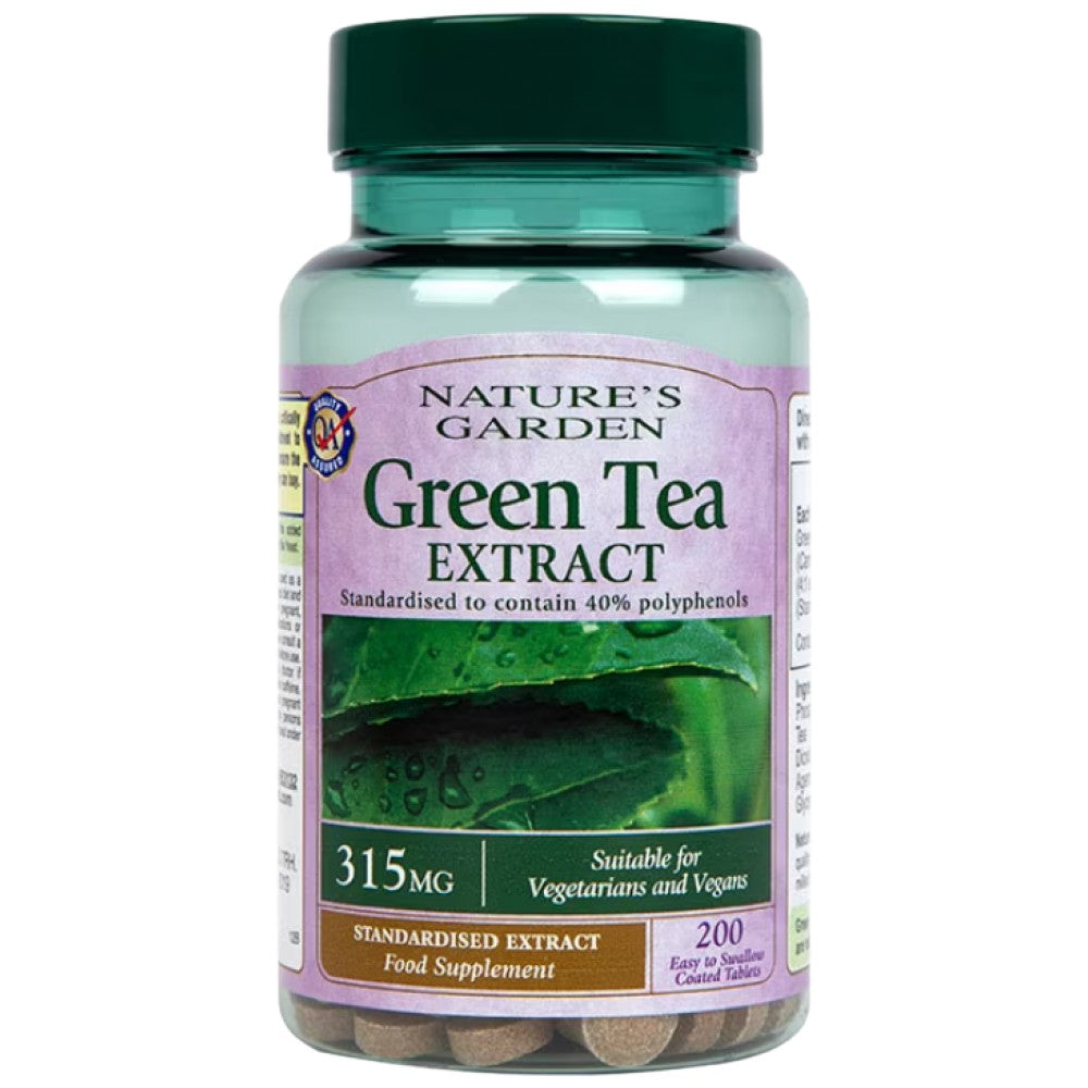 Estratto di tè verde 315 mg | Il giardino della natura - 200 compresse