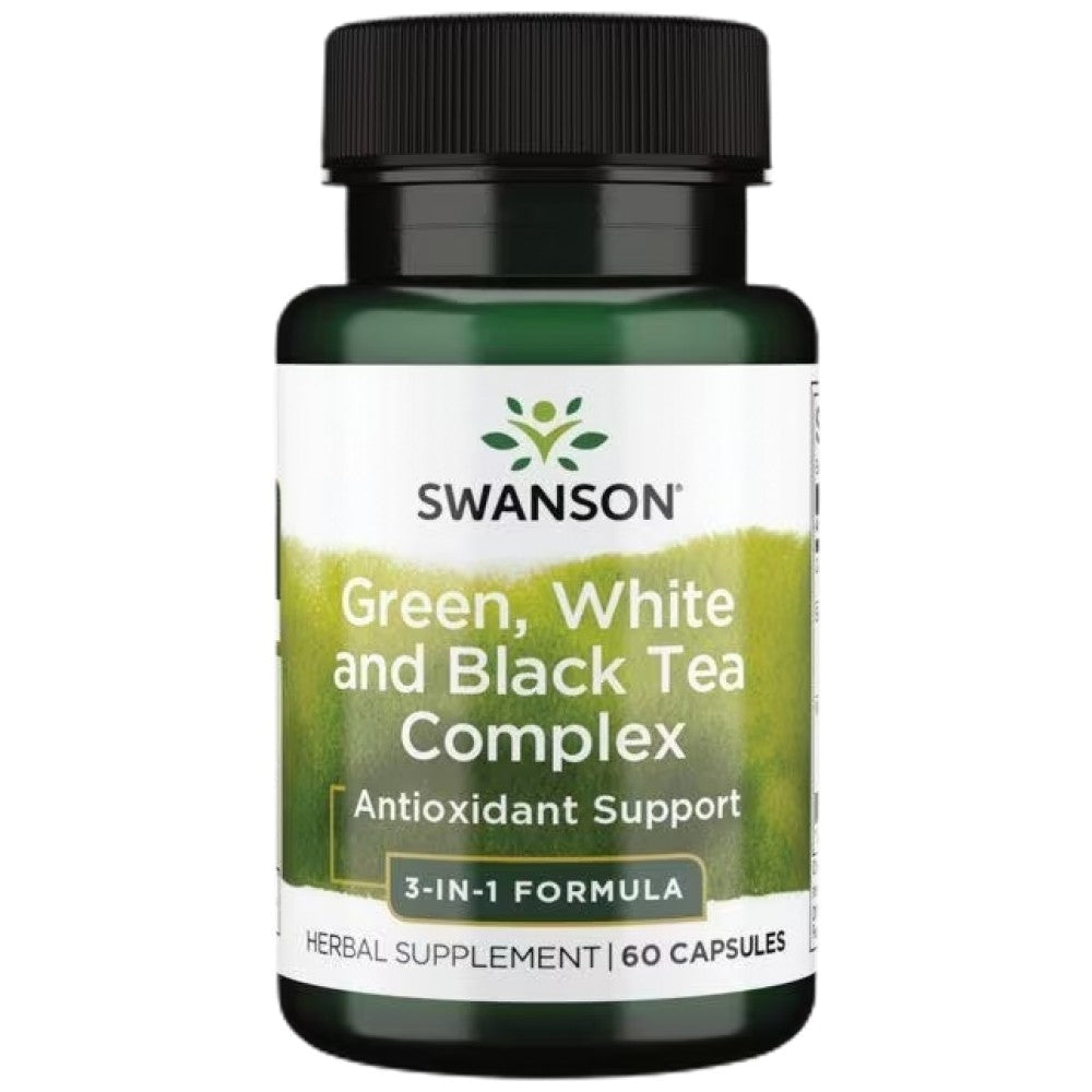 Complesso di tè verde, bianco e nero - 60 capsule