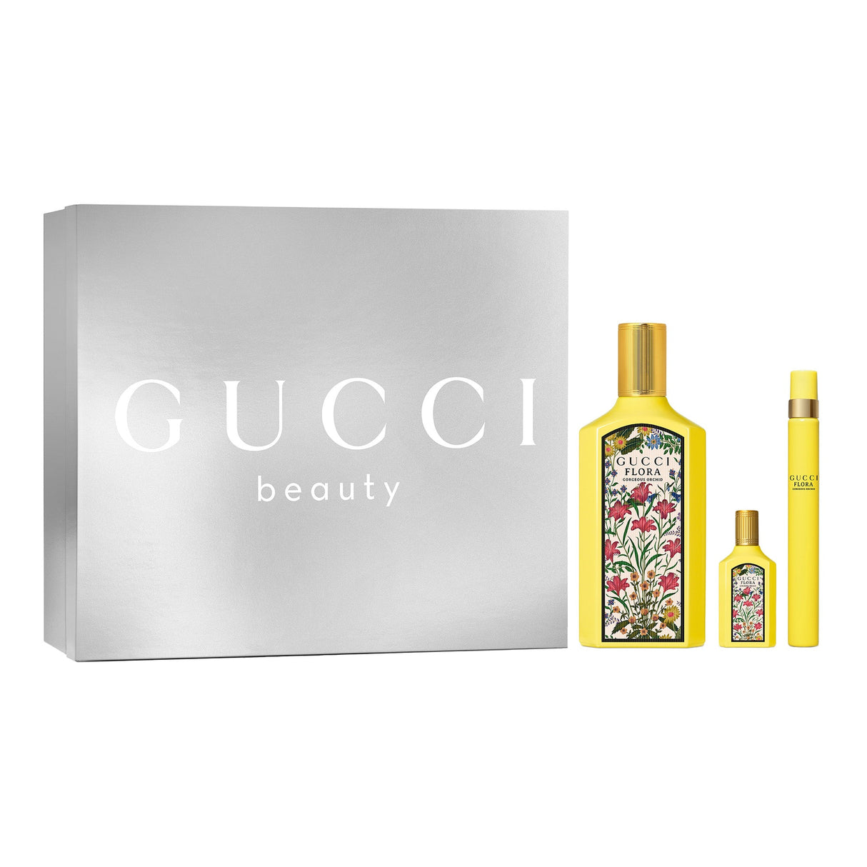 Gucci Flora Gorgeous Orchid Eau de Perfume 100 ml Set 3 pezzi