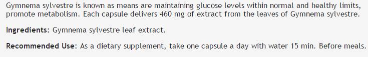 Estratto di Gymnema Sylvestre 380 mg - 100 capsule
