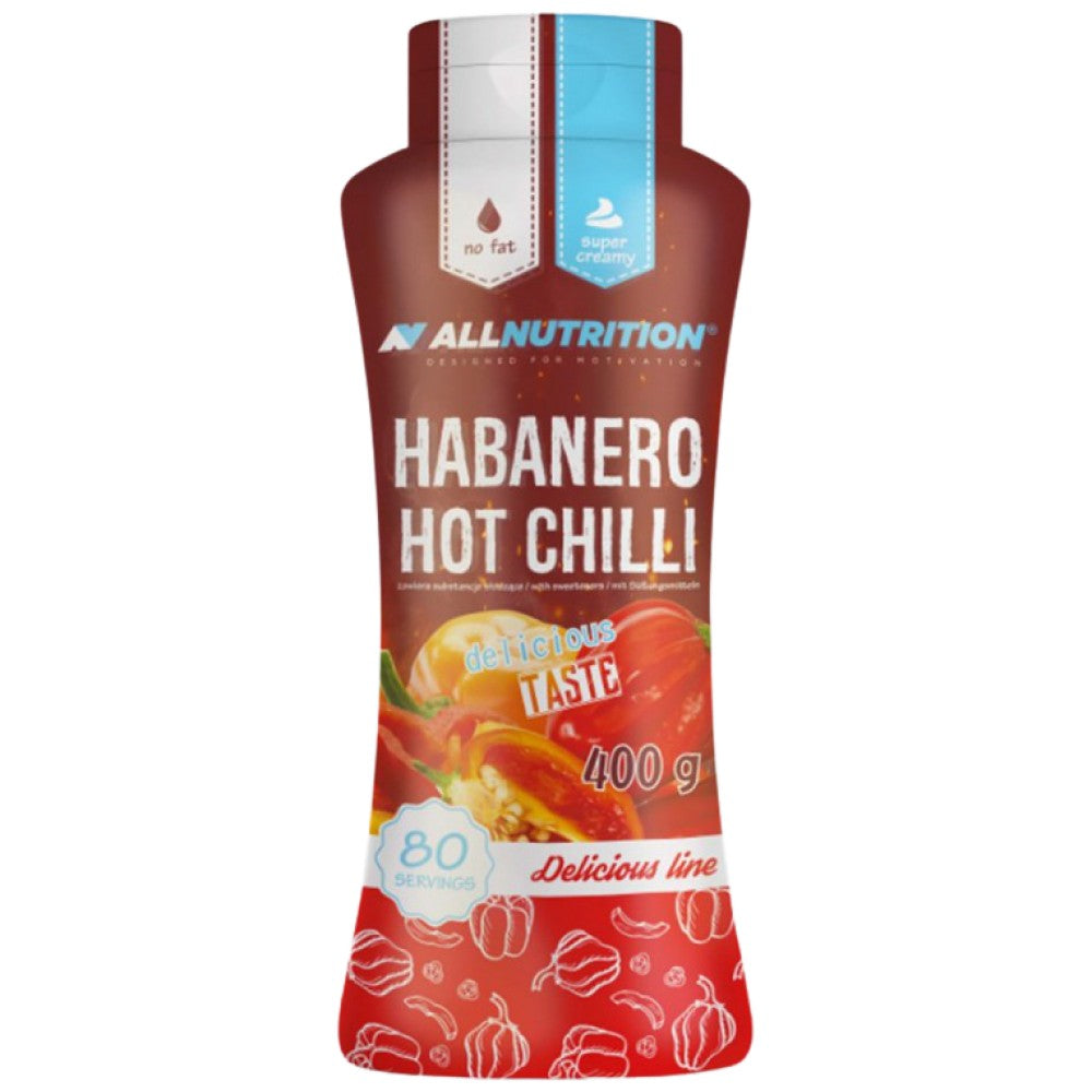Salsa di peperoncino piccante Habanero | Basso contenuto calorico - 400 ml