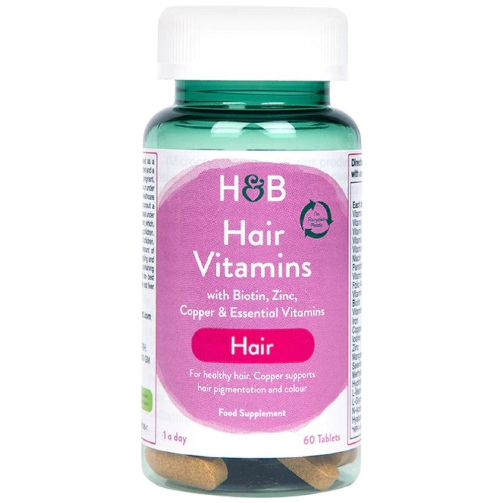Vitamine per capelli | Con Biotina, Zinco e Rame 60 Compresse