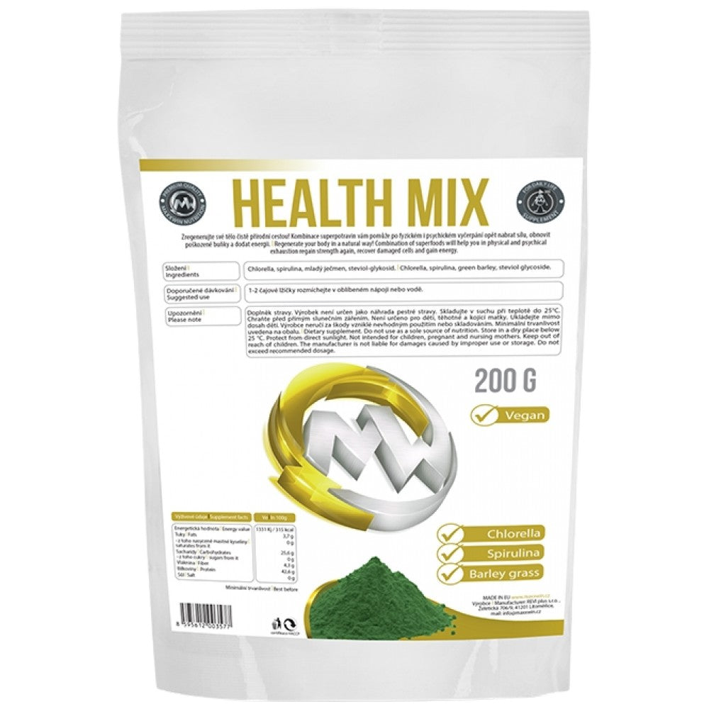Mix di salute vegano | con Clorella, Spirulina e Orzo - 200 grammi