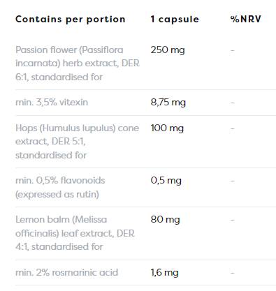 Supporto a base di erbe per il sonno - 60 capsule