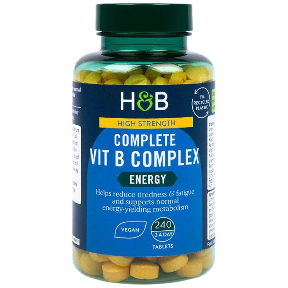 Alta resistenza | Complesso completo di vitamina B - 240 compresse