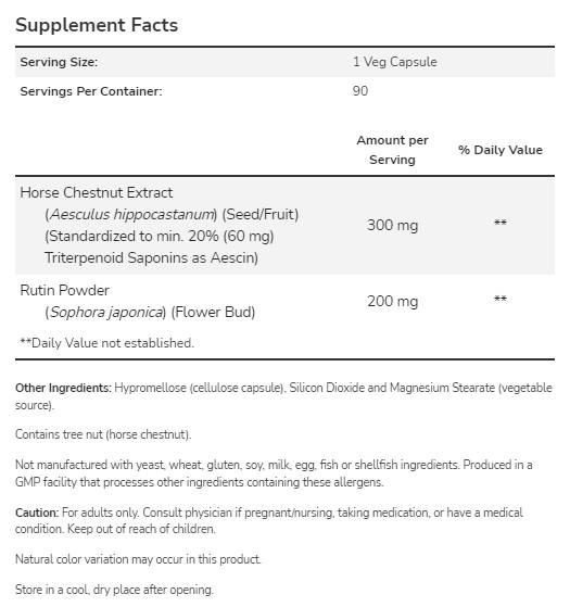 Ippocastano 300 mg - 90 capsule