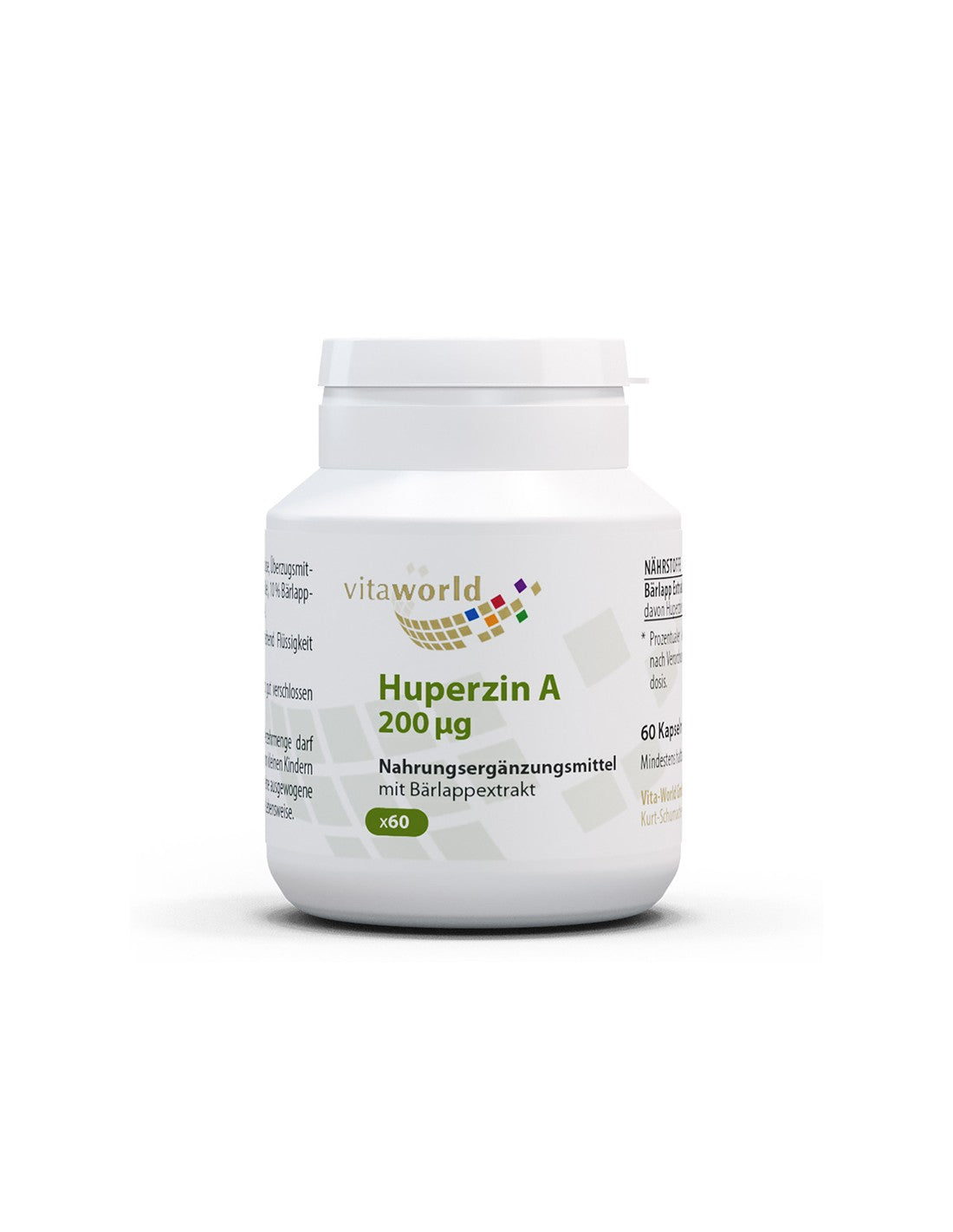 Attività cerebrale - Huperzin A (Huperzin A), 200 µg x 60 capsule