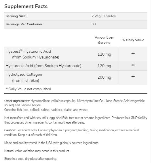 Salvataggio dell'idratazione | con Hyabest® - 60 capsule