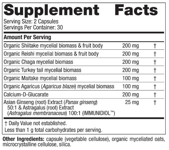 Complesso immunitario di funghi - 60 capsule