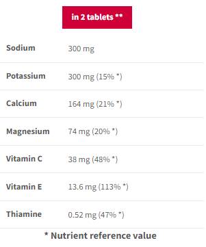 Resistenza sportiva isotonica | Effervescente - 20 compresse solubili