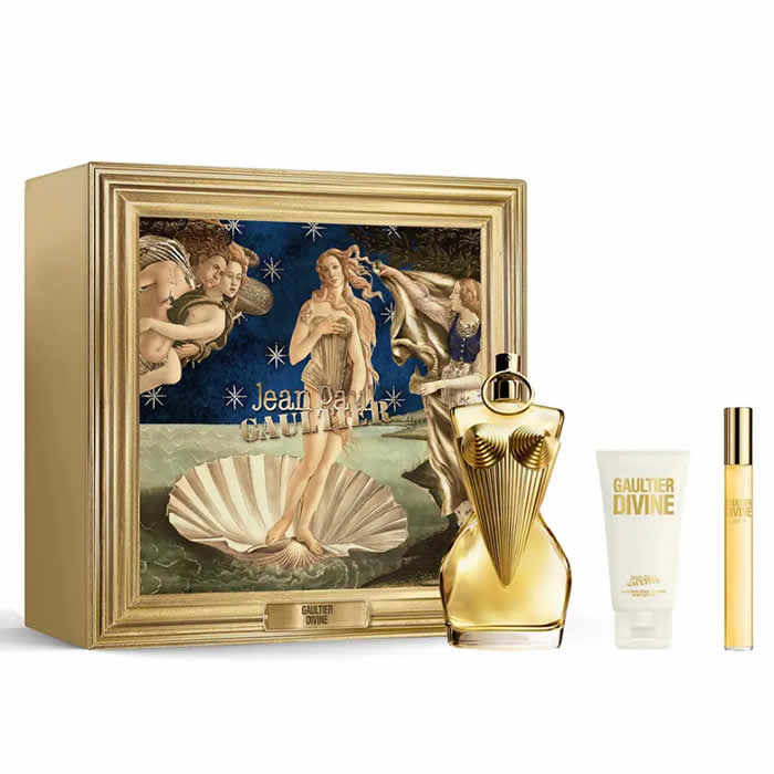 <tc>JEAN PAUL GAULTIER</tc> Divine Eau De Perfume Spray 100ml Set 3 pezzi