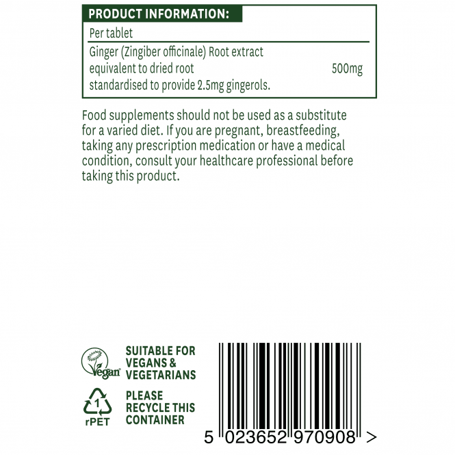 Radice di zenzero 500mg 90 compresse NaturesAid