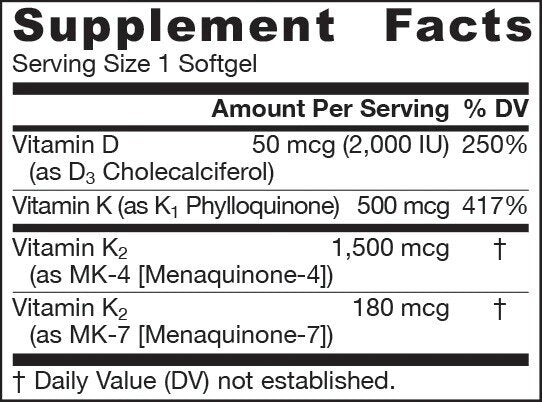 K-Right - Complesso di vitamina K - Vitamina K - 60 capsule molli