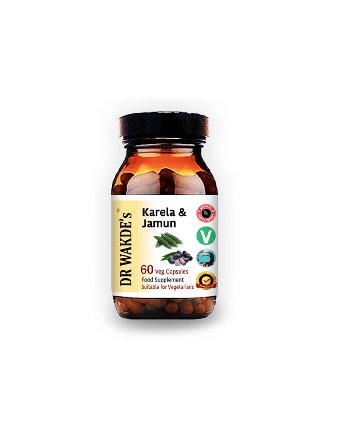 Karela & Jamun (Karela & Jamun) - per controllare il diabete e ridurre la glicemia, 60 capsule