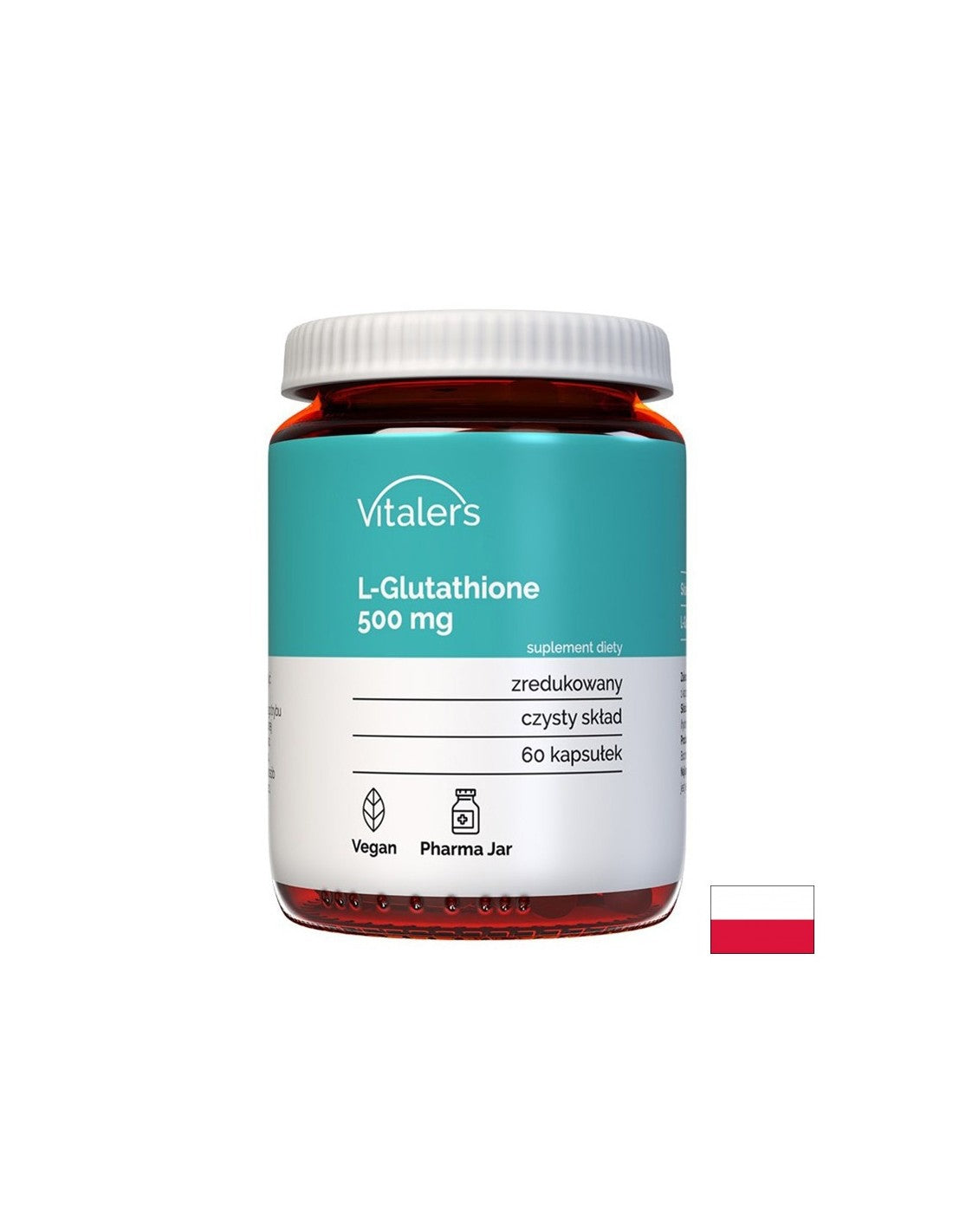 Antiossidante per un fegato sano - L-Glutatione, 500 mg x 60 capsule
