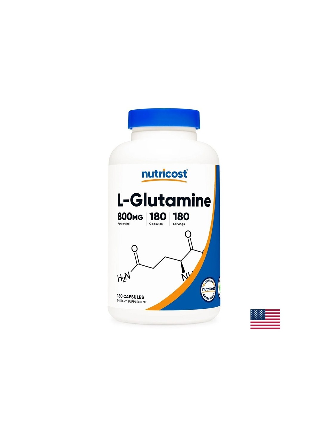 A sostegno della funzionalità muscolare e intestinale - L-Glutammina, 800 mg x 180 capsule