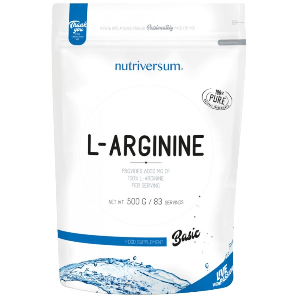 Polvere di L-Arginina | Puro al 100% - 500 grammi