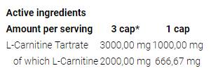 L-Carnitina 3000 Caps - 120 capsule
