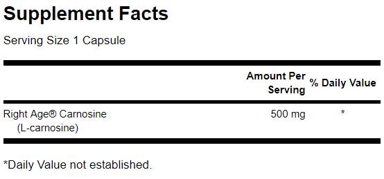 L-carnosina 100 mg 60 capsule
