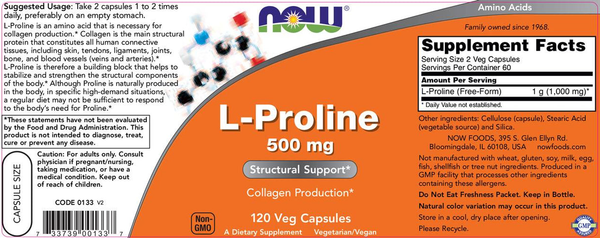 L-Prolina - 120 capsule