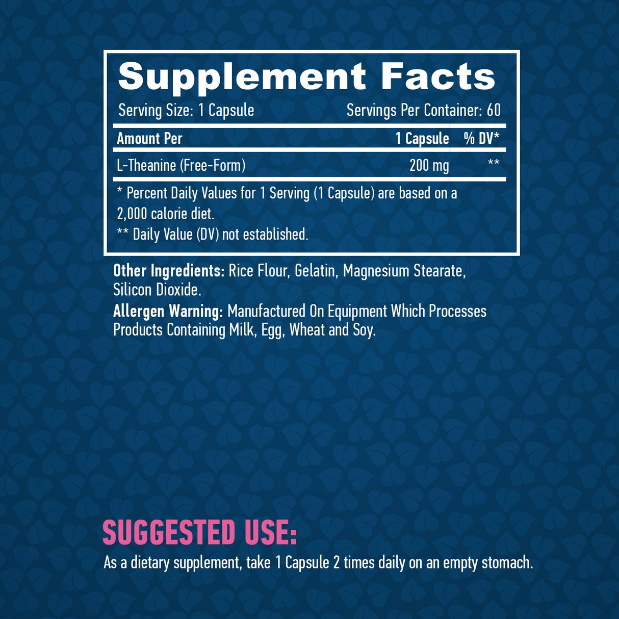 L-teanina 200 mg/60 capsule