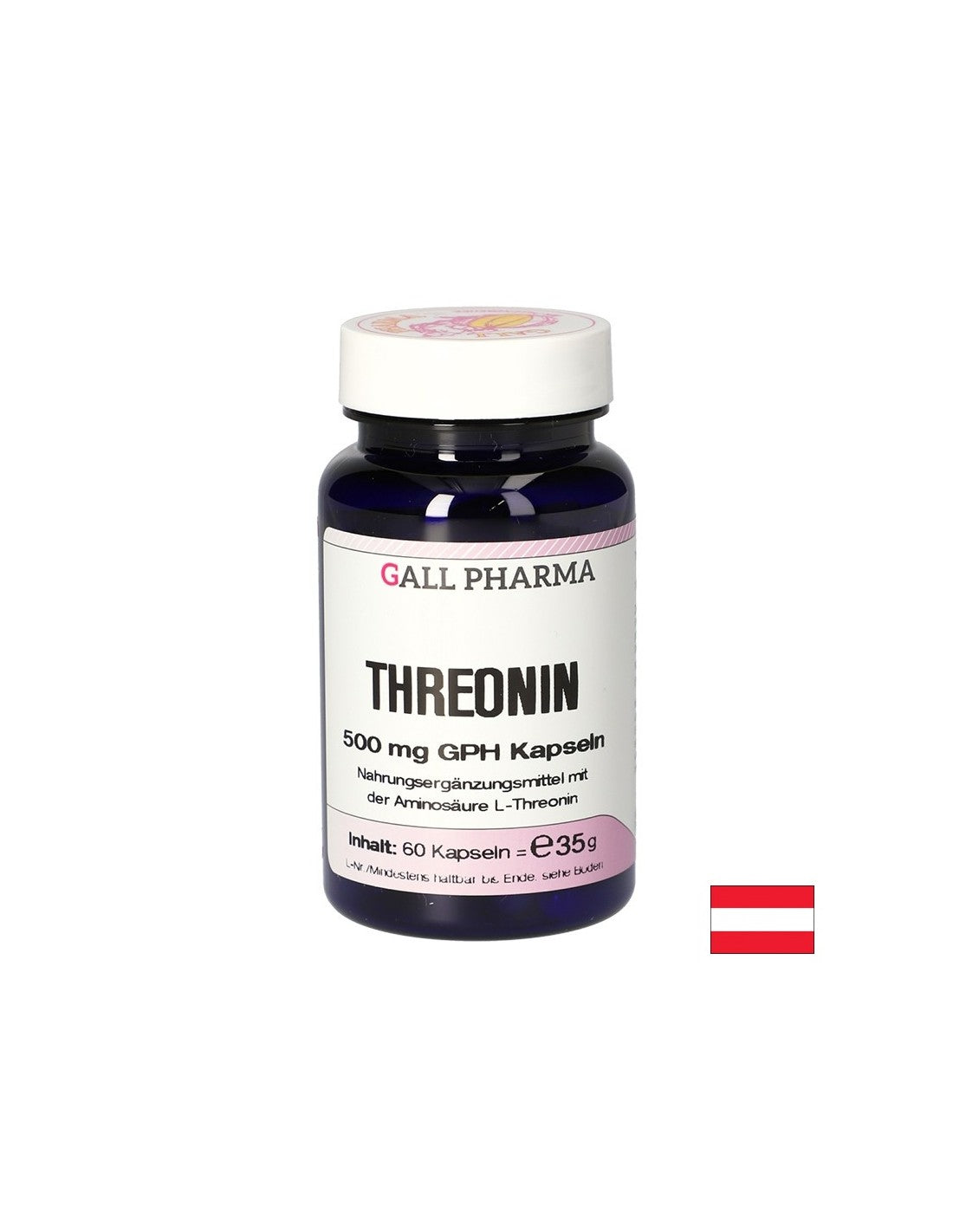 Cura delle ossa e dei muscoli - L-Treonina (Treonina), 500 mg x 60 capsule