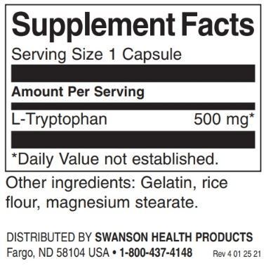 L-Triptofano 500 mg/60 Capsule - 0