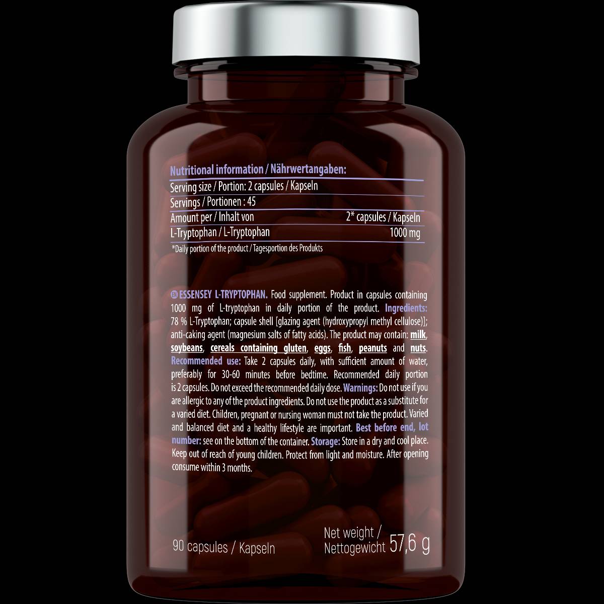 L-Triptofano 500 mg - 90 capsule