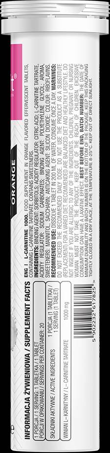 L-Carnitina 1000/Effervescent 20 compresse solubili