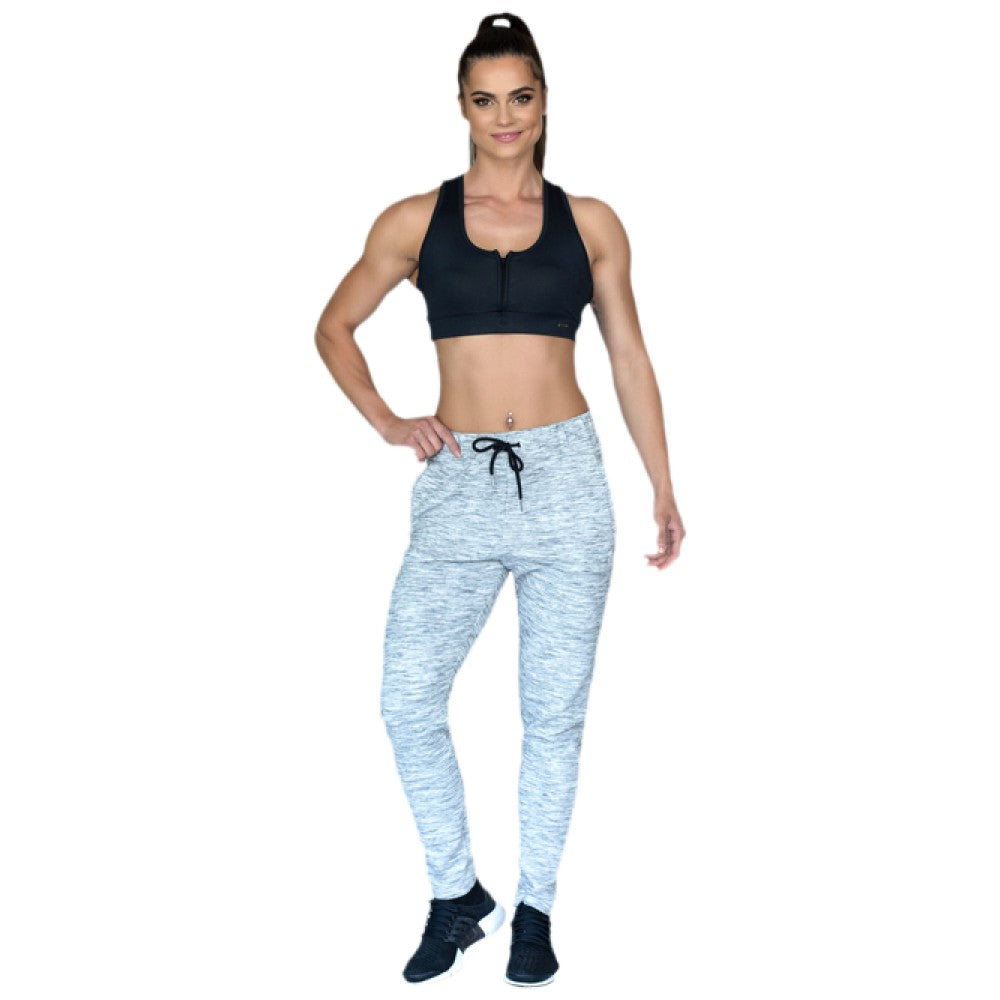 Pantaloni da donna/Pantaloni LW Plissettati Melange