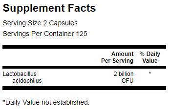 Lactobacillus Acidophilus 2 Miliardi di CFU 250 capsule
