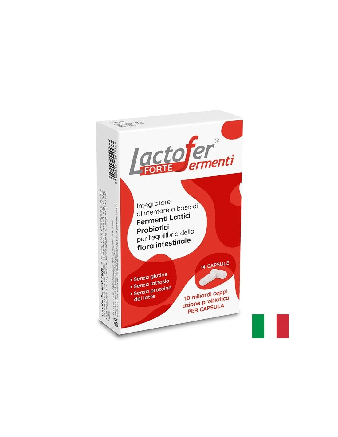 Probiotico Lactofer® Forte - Il tuo comfort e la tua protezione immunitaria, 14 capsule