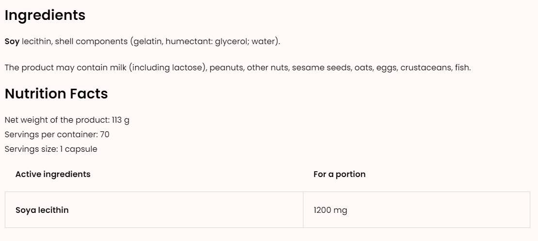 Lecitina 1200/NO OGM 70 Capsule gel