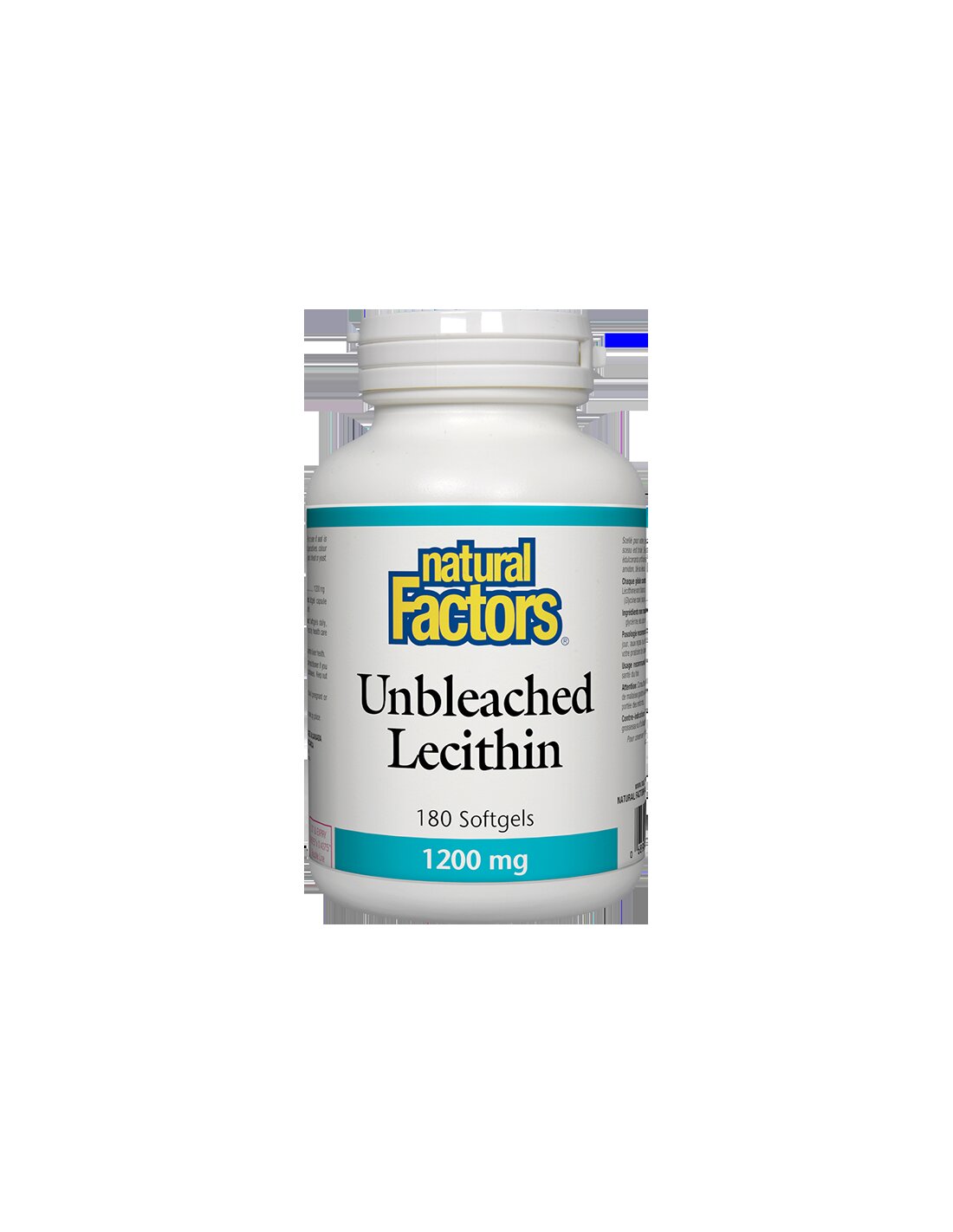 Lecitina non sbiancata 1200 mg x 180 capsule molli <tc>Natural Factors</tc>
