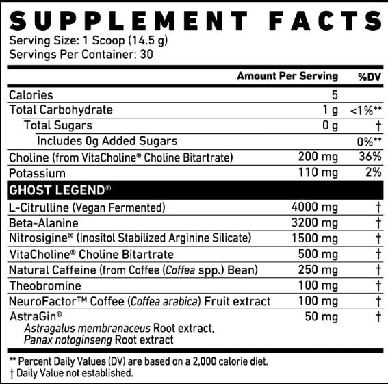 Leggenda V3 | Formula pre-allenamento - 420 grammi