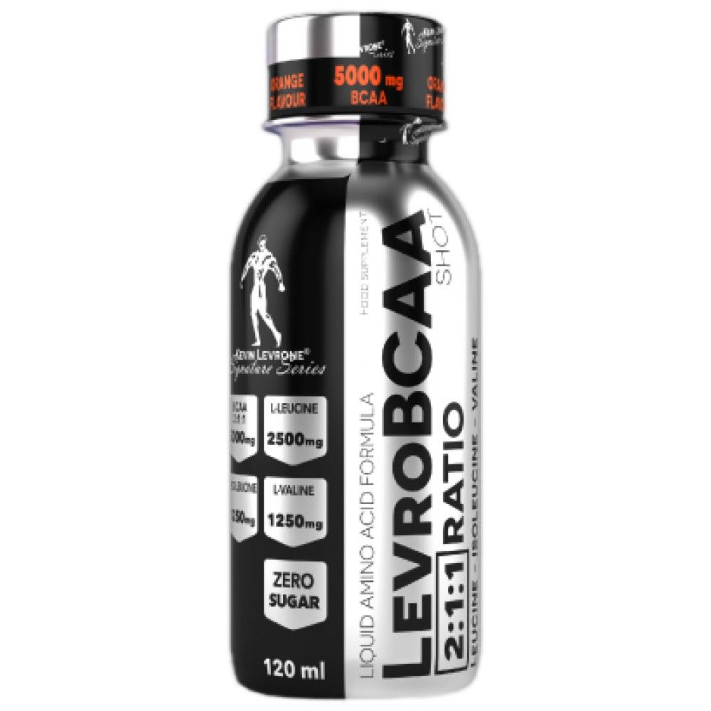 Levrobcaa Shot/5000 mg BCAA con zucchero zero - 12 x 120 ml