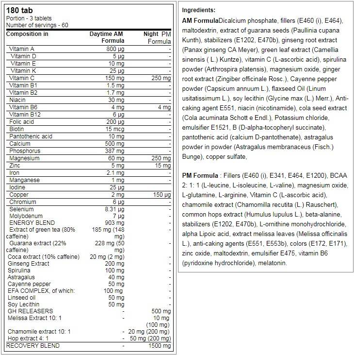 LevroArmour AM & PM Formula - 2 x 90 Compresse
