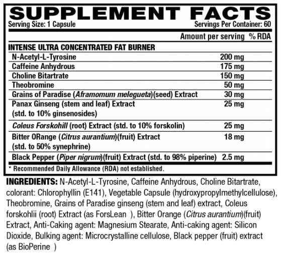 Lipo 6 Nero/Intenso/Ultra Concentrato - 60 capsule