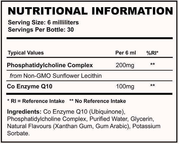 COQ10 liposomiale 100 mg 180 ml