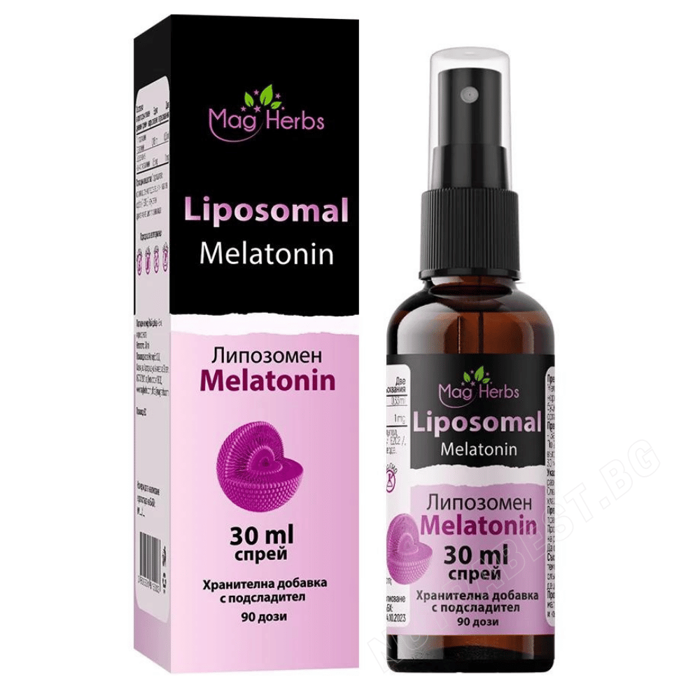 Spray di melatonina liposomiale per dormire/Melatonina liposomiale <tc>MagHerbs</tc> /30 ml, 90 dosi/
