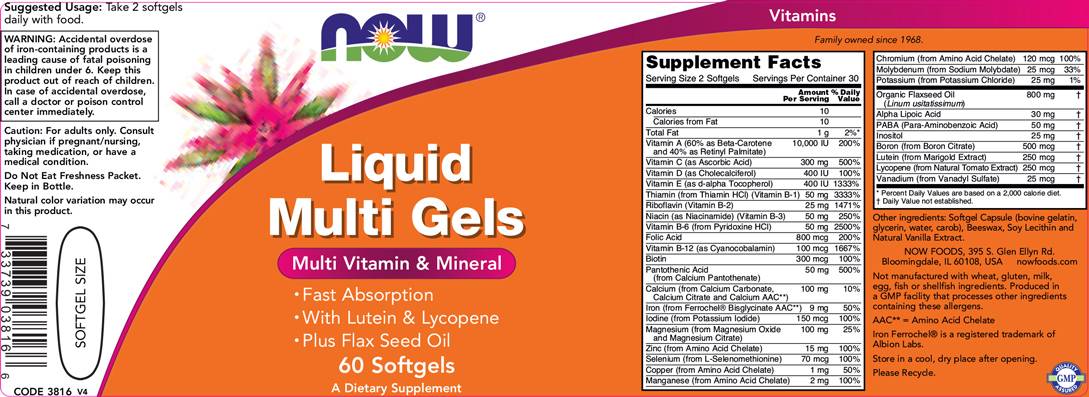 Multi Gel liquidi - 60 capsule di gel