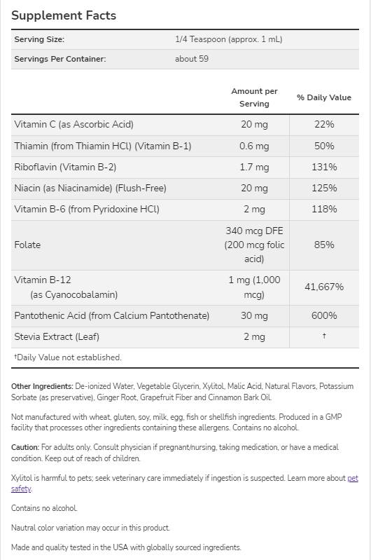 Vitamina B-12 liquida - 237 ml