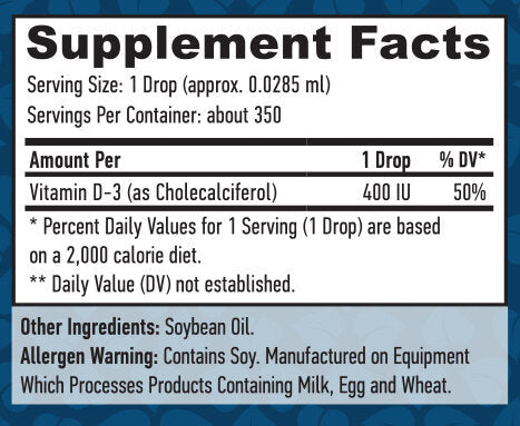 Vitamina D-3 liquida 400 UI/10 ml