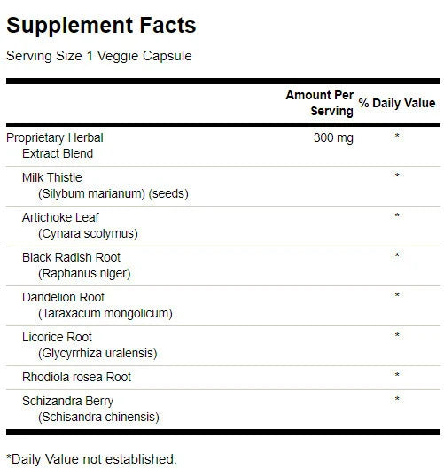 Tono epatico Formula disintossicante per il fegato 300 mg - 120 capsule