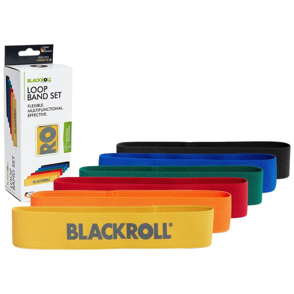 Set di fasce ad anello 6 | Set di 6 fasce da allenamento corte - 6 pz.