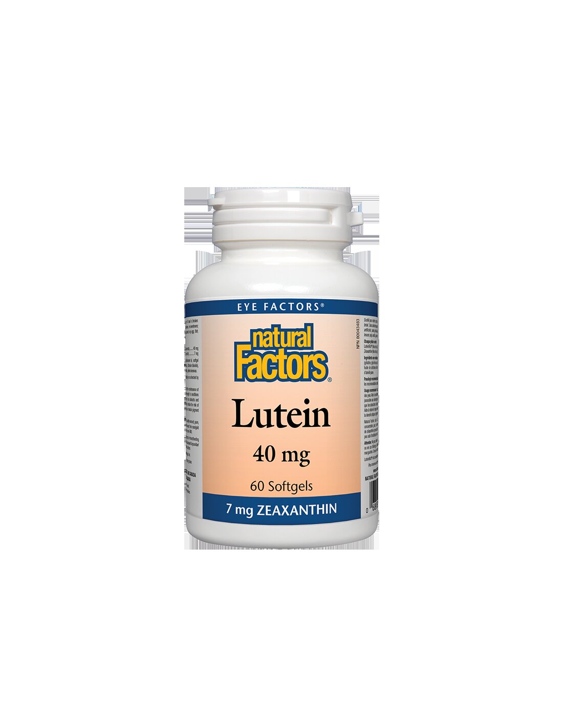 Luteina/Luteina 40 mg + Zeaxantina x 60 capsule molli <tc>Natural Factors</tc>